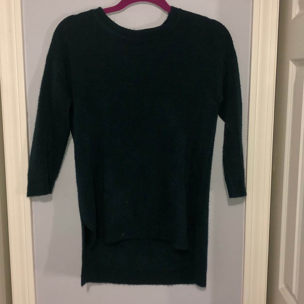 forever 21 emerald green crew neck sweater